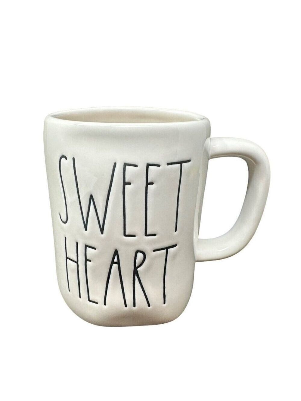 Rae Dunn Valentines SWEETHEART Mug Large Coffee Cup Ceramic Magenta LL Gift